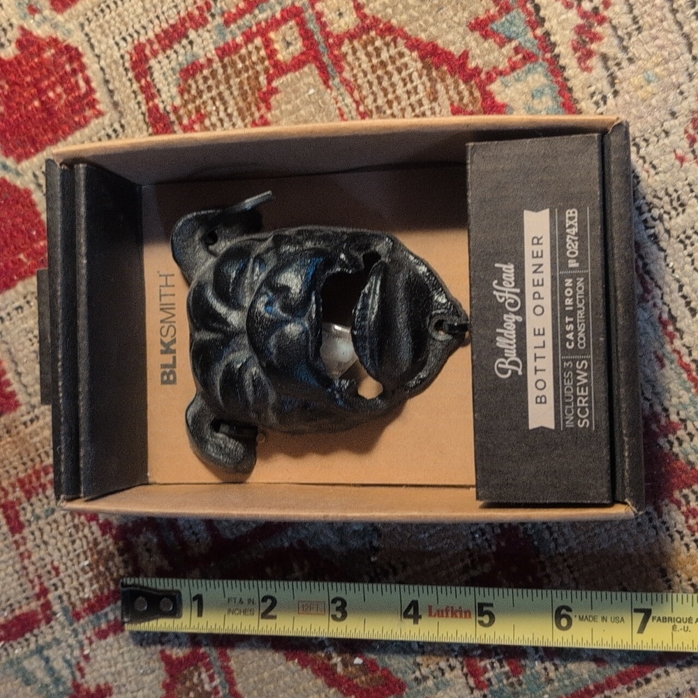 NWTO Bulldog Head Cast Iron Bottle Opener - Picture 7 of 9